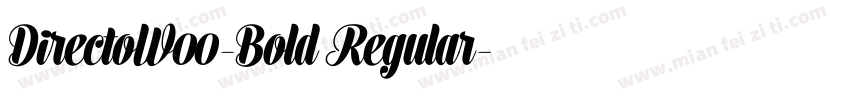 DirectoW00-Bold Regular字体转换